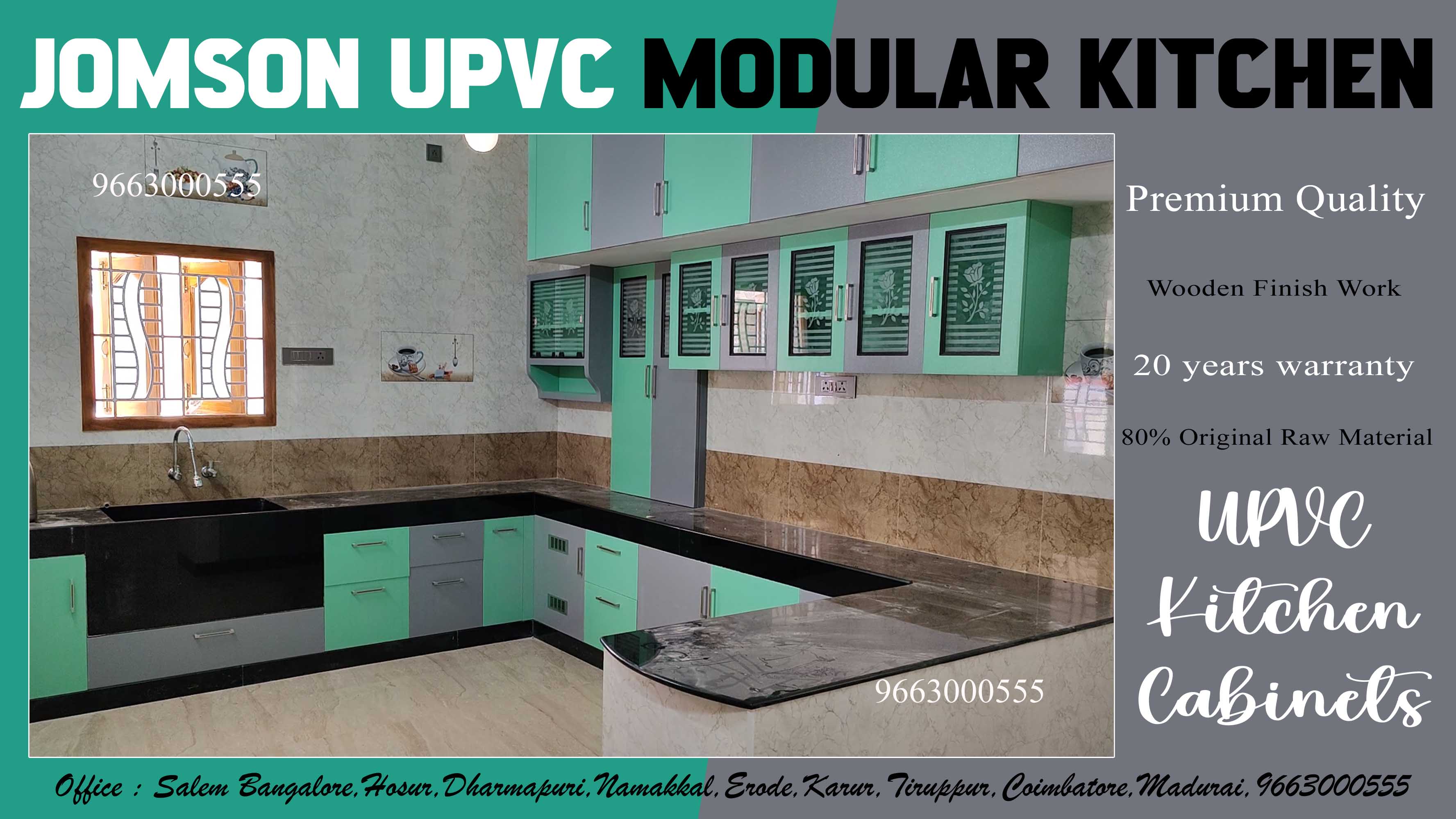 PVC Modular Kitchen Colors,UPVC Modular Kitchen Colors - 9663000555