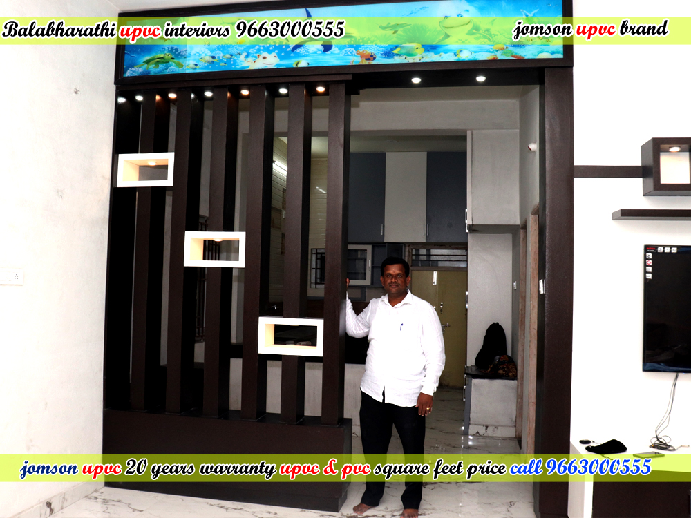 Hall Partition Design Using Pvc Jomson UPVC & PVC Interiors coimbatore,Tiruppur,Erode 9663000555.
